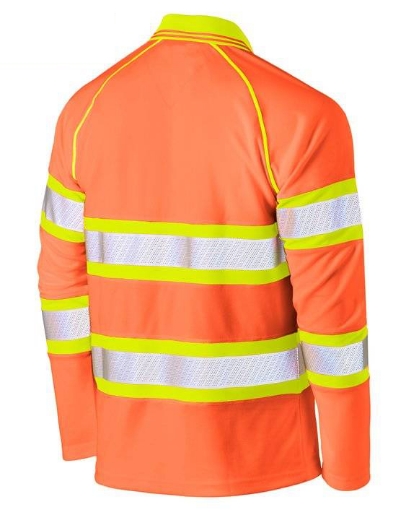 Picture of Bisley, Taped Double Hi Vis Mesh Polo